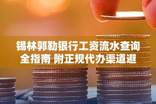 锡林郭勒银行工资流水查询全指南 附正规代办渠道避坑