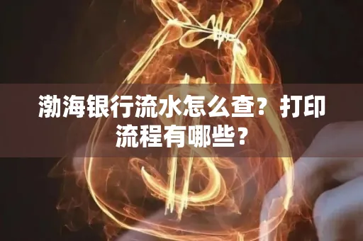 渤海银行流水怎么查?打印流程有哪些?