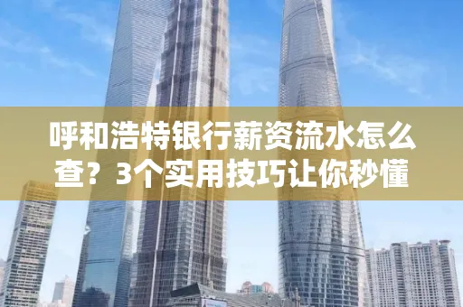 呼和浩特银行薪资流水怎么查?3个实用技巧让你秒懂