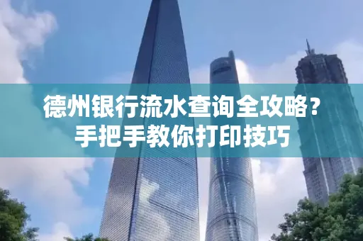 德州银行流水查询全攻略?手把手教你打印技巧