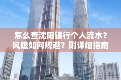 怎么查沈阳银行个人流水?风险如何规避?附详细指南
