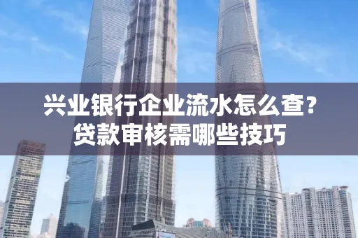 兴业银行企业流水怎么查？贷款审核需哪些技巧