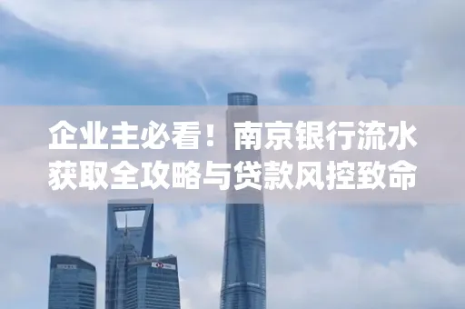 企业主必看！南京银行流水获取全攻略与贷款风控致命盲点解析]