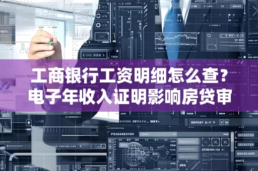 工商银行工资明细怎么查?电子年收入证明影响房贷审批吗?