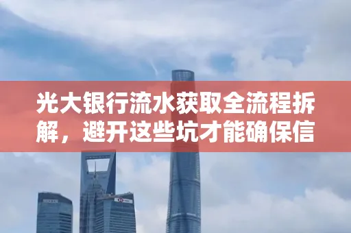 光大银行流水获取全流程拆解，避开这些坑才能确保信息安全！