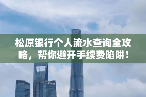 松原银行个人流水查询全攻略,帮你避开手续费陷阱!