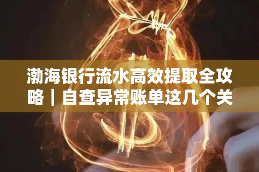 渤海银行流水高效提取全攻略|自查异常账单这几个关键点别错过