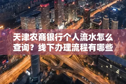 天津农商银行个人流水怎么查询?线下办理流程有哪些?高效省时技巧