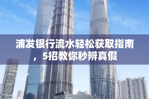 浦发银行流水轻松获取指南,5招教你秒辨真假
