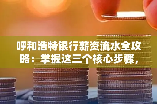 呼和浩特银行薪资流水全攻略:掌握这三个核心步骤,贷款效率提升200%