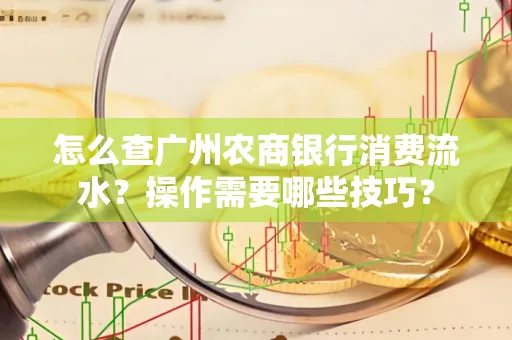 怎么查广州农商银行消费流水?操作需要哪些技巧?