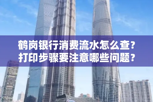 鹤岗银行消费流水怎么查?打印步骤要注意哪些问题?