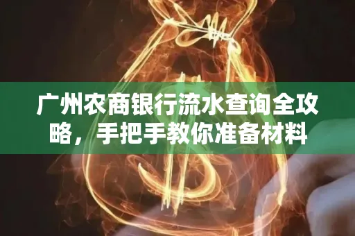 广州农商银行流水查询全攻略，手把手教你准备材料