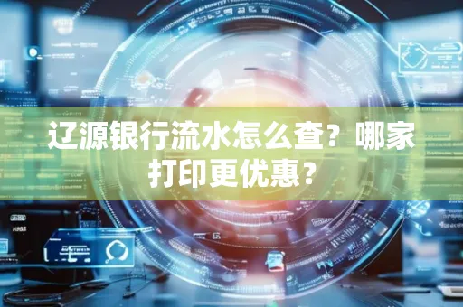 辽源银行流水怎么查？哪家打印更优惠？