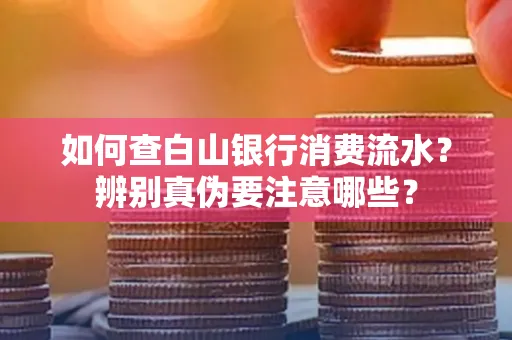 如何查白山银行消费流水?辨别真伪要注意哪些?