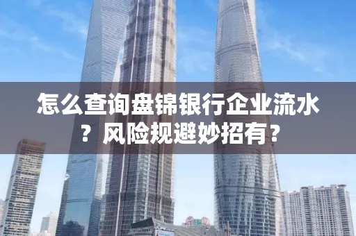 怎么查询盘锦银行企业流水?风险规避妙招有?
