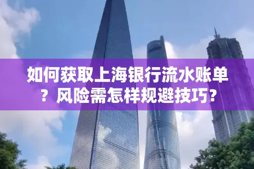 如何获取上海银行流水账单?风险需怎样规避技巧?