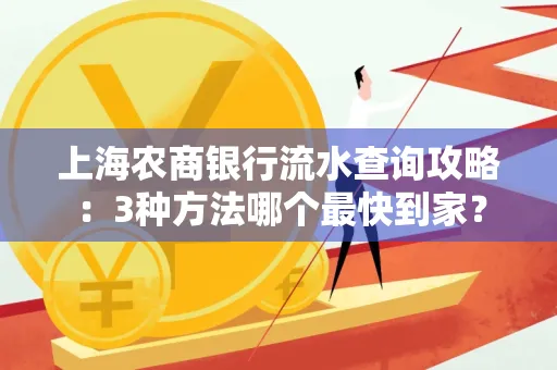 上海农商银行流水查询攻略:3种方法哪个最快到家?